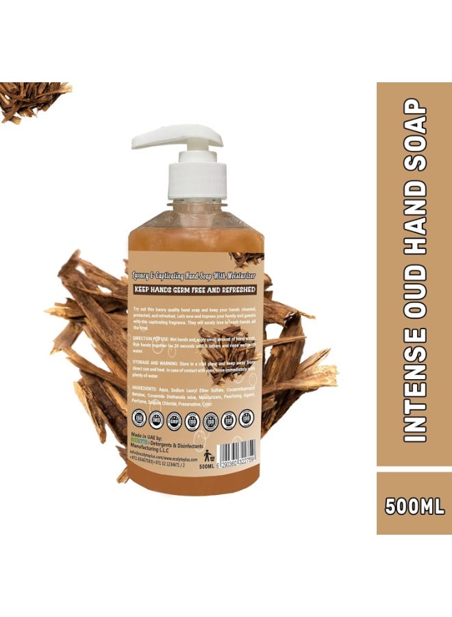 ECOLYTE+ Intense Oud Hand Soap 500ml - Image 2